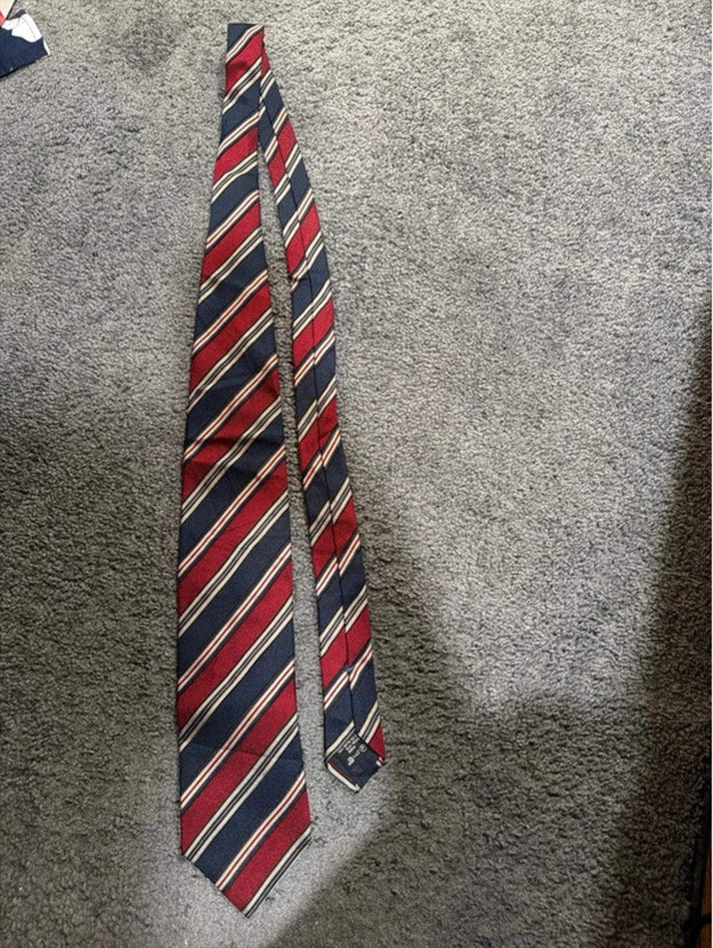 Ermenegildo Zegna 100% Silk Striped Tie Made in Italy